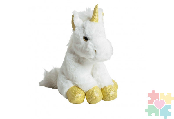Мягкая игрушка Единорог золото 35 см
