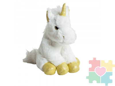 Мягкая игрушка Единорог золото 35 см