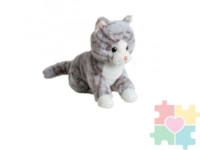 Мягкая игрушка Кот серый 20 см