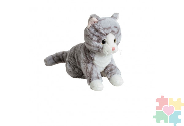 Мягкая игрушка Кот серый 20 см