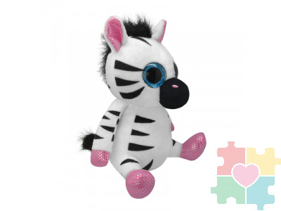 Мягкая игрушка Зебра, 15 см