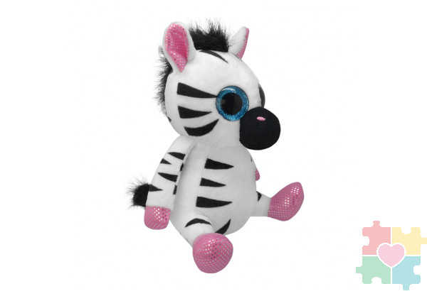 Мягкая игрушка Зебра, 15 см