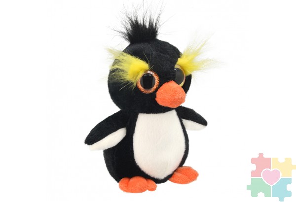 Мягкая игрушка Хохлатый Пингвин, 15 см