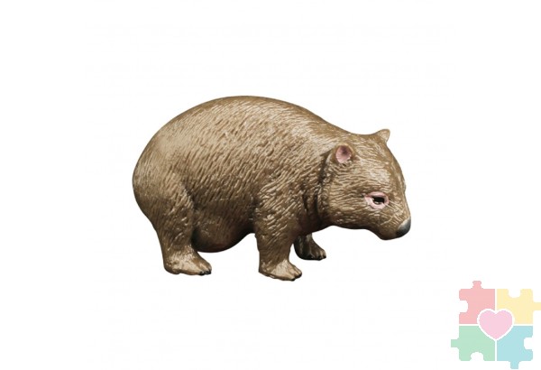 Фигурка игрушка серии "Мир диких животных": Вомбат