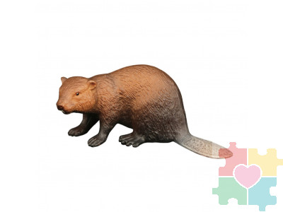 Фигурка игрушка серии "Мир диких животных": Бобер