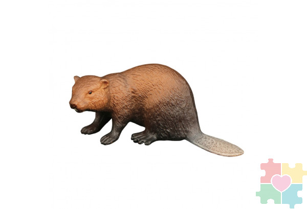 Фигурка игрушка серии "Мир диких животных": Бобер
