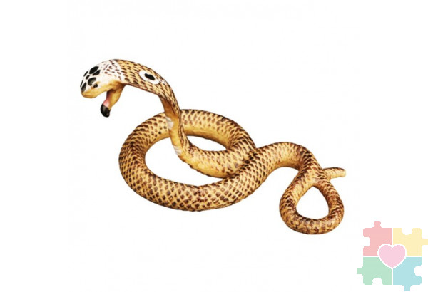 Фигурка игрушка серии "Мир диких животных": рептилия змея Кобра