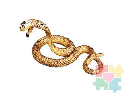 Фигурка игрушка серии "Мир диких животных": рептилия змея Кобра