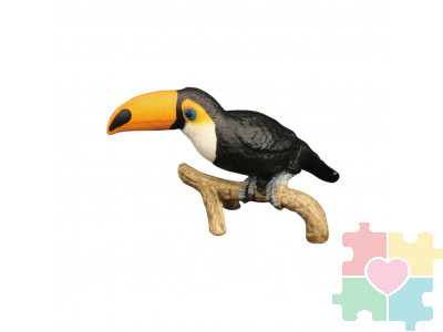 Фигурка игрушка серии "Мир диких животных": птица Большой тукан