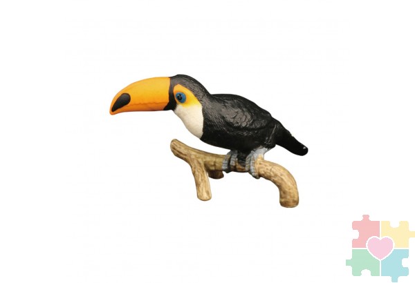 Фигурка игрушка серии "Мир диких животных": птица Большой тукан