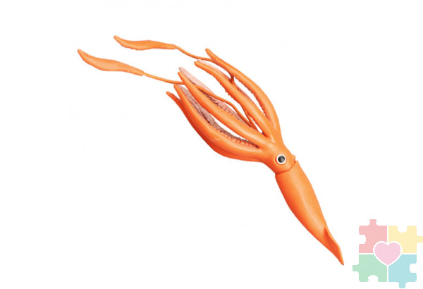 Фигурка игрушка серии "Мир морских животных": Кальмар Фигурка игрушка серии "Мир морских животных": Кальмар