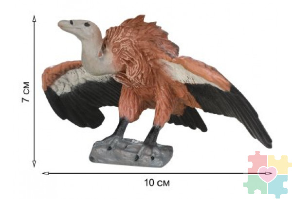 Фигурка игрушка серии "Мир диких животных": птица Бурый стервятник