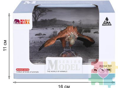 Фигурка игрушка серии "Мир диких животных": птица Бурый стервятник