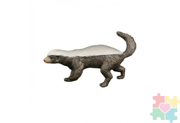 Фигурка игрушка серии "Мир диких животных": Барсук медоед