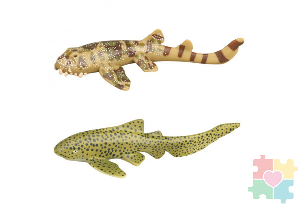 Фигурки игрушки серии "Мир морских животных": Китовая акула и зебровая акула