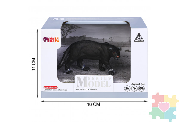 Фигурка игрушка серии "Мир диких животных": Черная пантера