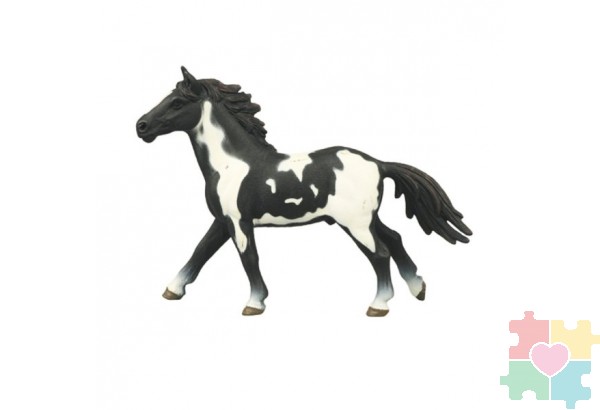 Фигурка игрушка серии "Мир лошадей": Лошадь черно-белая
