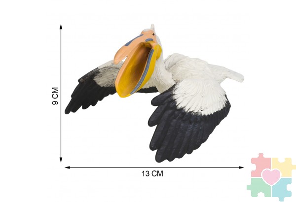 Фигурка игрушка серии "Мир диких животных": птица Пеликан