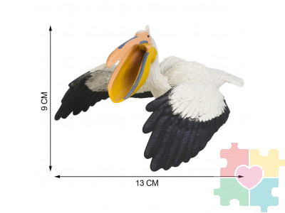 Фигурка игрушка серии "Мир диких животных": птица Пеликан