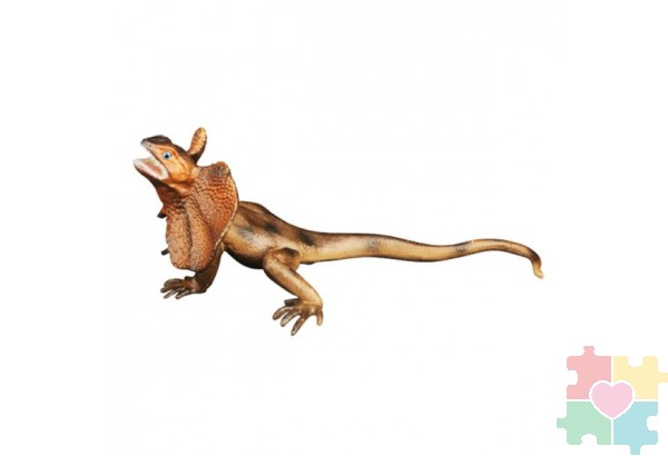 Фигурка игрушка серии "Мир диких животных": рептилия Плащеносная ящерица