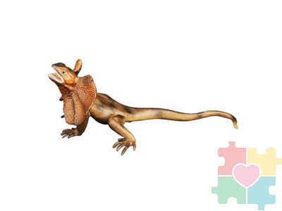 Фигурка игрушка серии "Мир диких животных": рептилия Плащеносная ящерица