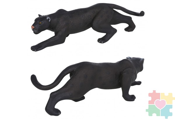 Фигурка игрушка серии "Мир диких животных": Черная пантера на охоте