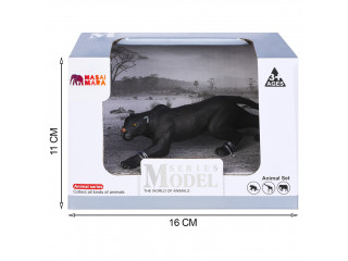 Фигурка игрушка серии "Мир диких животных": Черная пантера на охоте