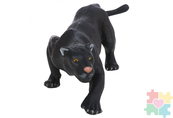 Фигурка игрушка серии "Мир диких животных": Черная пантера на охоте