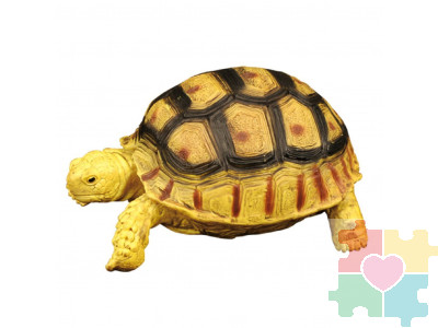 Фигурка игрушка серии "Мир диких животных": рептилия Желтоголовая черепаха