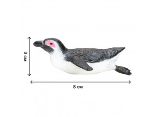 Фигурки игрушки серии "Мир морских животных": Ламантин, морская черепаха, тюлень, пингвин, белый медвежонок (набор из 5 фигурок животных)