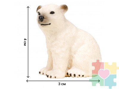 Фигурки игрушки серии "Мир морских животных": Ламантин, морская черепаха, тюлень, пингвин, белый медвежонок (набор из 5 фигурок животных)