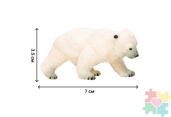 Фигурки игрушки серии "Мир морских животных": Тюлень, белый медвежонок, пингвин, кожистая черепаха, морской слон (набор из 5 фигурок животных)