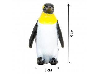 Фигурки игрушки серии "Мир морских животных": Тюлень, белый медвежонок, пингвин, кожистая черепаха, морской слон (набор из 5 фигурок животных)