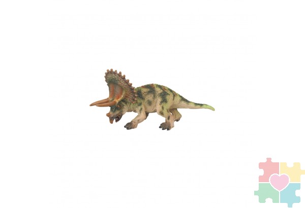 Динозавры и драконы для детей серии "Мир динозавров": трицератопс, троодон (набор фигурок из 4 предметов)