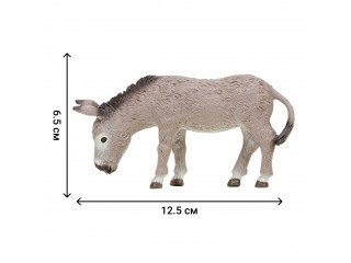 Игрушки фигурки в наборе серии "На ферме", 7 предметов (фермер, семья осликов ограждение-загон, инвентарь)