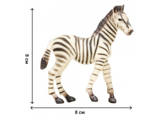 Набор фигурок животных серии "Мир диких животных": Семья зебр, 5 предметов