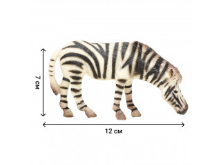 Набор фигурок животных серии "Мир диких животных": Семья зебр, 5 предметов