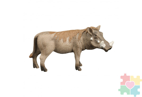 Набор фигурок животных серии "Мир диких животных": скунс, 2 бородавочника, змея, стервятник (набор из 6 фигурок)