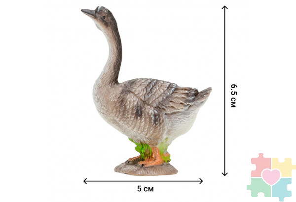 Игрушки фигурки в наборе серии "На ферме", 8 предметов (фермер, индюк, петух, гусь, утка, ограждение-загон, инвентарь)