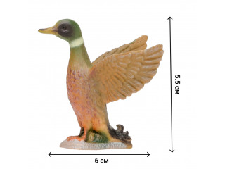 Игрушки фигурки в наборе серии "На ферме", 8 предметов (фермер, индюк, петух, гусь, утка, ограждение-загон, инвентарь)