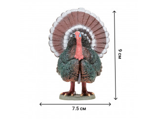 Игрушки фигурки в наборе серии "На ферме", 8 предметов (фермер, индюк, петух, гусь, утка, ограждение-загон, инвентарь)