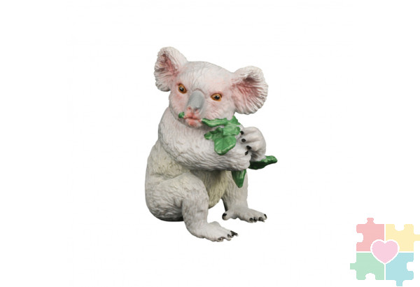 Набор фигурок животных серии "Мир диких животных": горилла, енот, варан, коала, жираф (набор из 6 предметов)