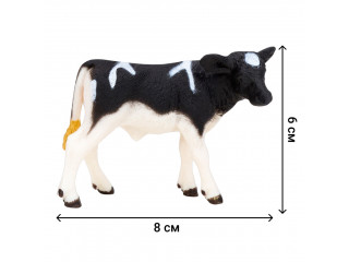 Игрушки фигурки в наборе серии "На ферме", 8 предметов (фермер, семья коров, ограждение-загон, инвентарь)