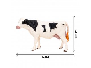 Игрушки фигурки в наборе серии "На ферме", 8 предметов (фермер, семья коров, ограждение-загон, инвентарь)