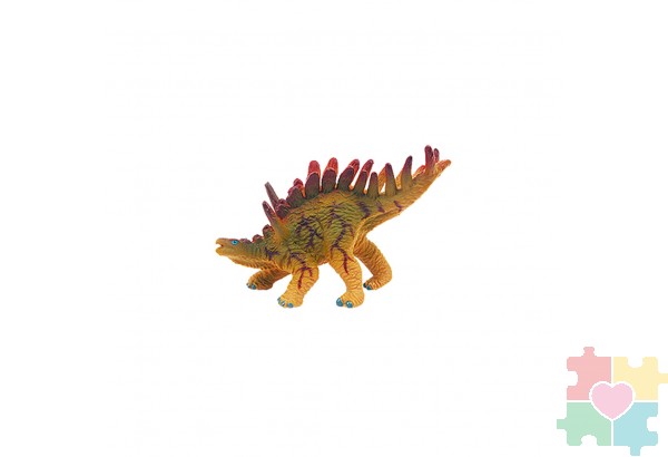 Динозавры и драконы для детей серии "Мир динозавров": стегозавр, акрокантозавр, велоцираптор, кентрозавр, тираннозавр (набор фигурок из 7 предметов)