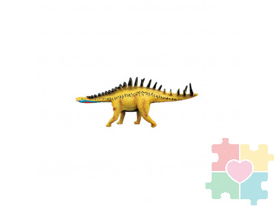 Динозавры и драконы для детей серии "Мир динозавров": стегозавр, акрокантозавр, велоцираптор, кентрозавр, тираннозавр (набор фигурок из 7 предметов)