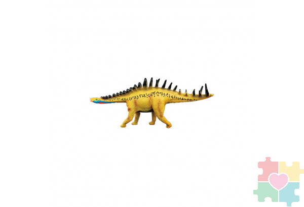 Динозавры и драконы для детей серии "Мир динозавров": стегозавр, акрокантозавр, велоцираптор, кентрозавр, тираннозавр (набор фигурок из 7 предметов)