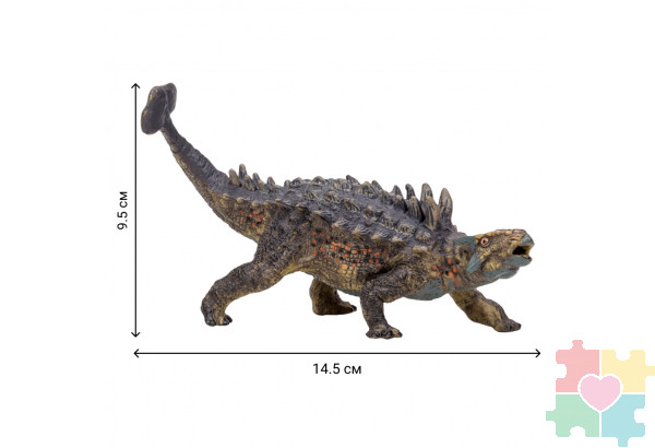 Динозавры и драконы для детей серии "Мир динозавров": птеродактиль, тираннозавр, анкилозавр (набор фигурок из 4 предметов)