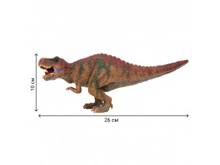 Динозавры и драконы для детей серии "Мир динозавров": птеродактиль, тираннозавр, анкилозавр (набор фигурок из 4 предметов)