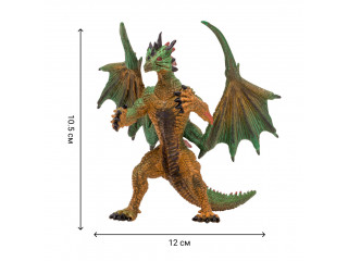 Драконы и динозавры для детей серии "Мир драконов" (6 драконов игрушек, 2 аксессуара в наборе с фигурками)